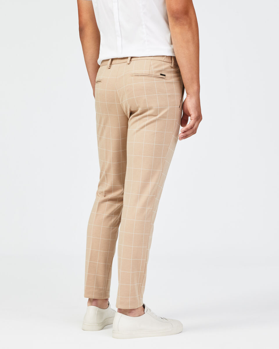 Jeddp Tailored Pant, Camel Windowpane, hi-res